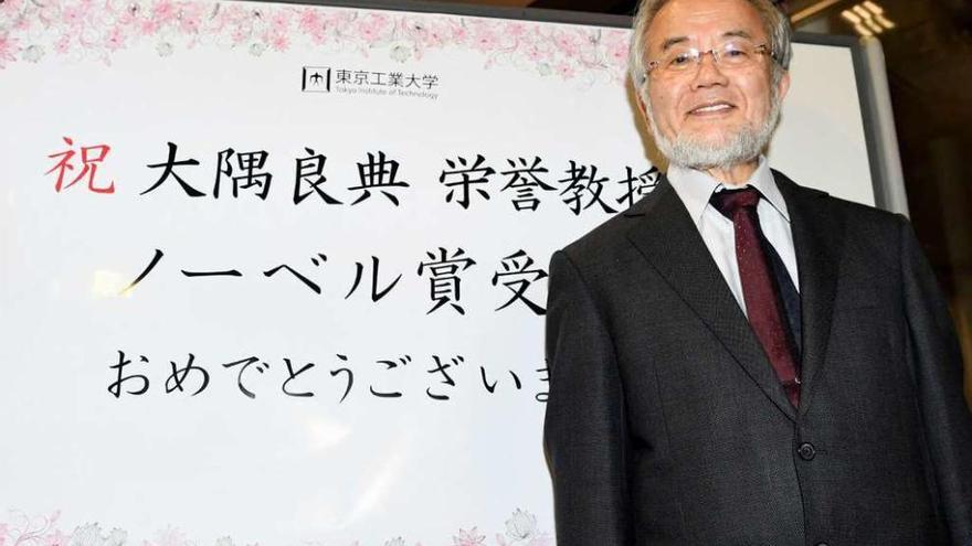 El científico Yoshinori Ohsumi.