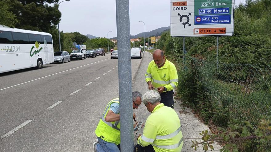 Roban 300 metros de cable de cobre y dejan sin luz la vía de