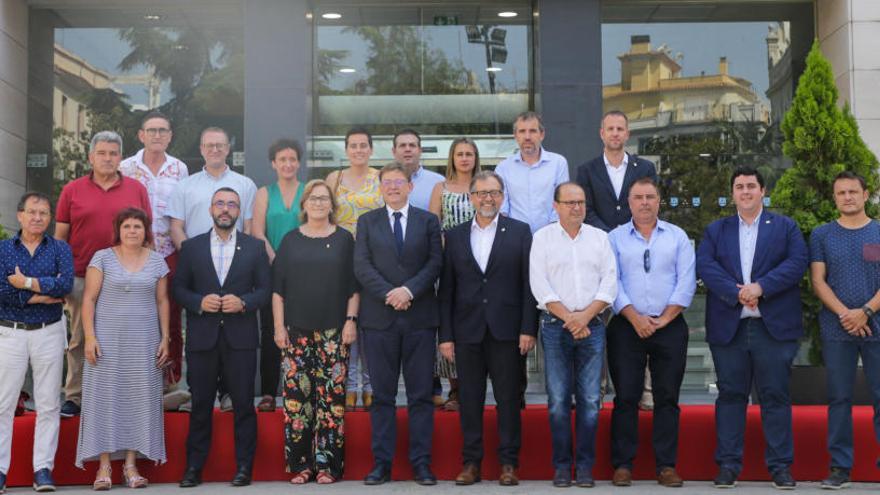 Reunió d&#039;alcaldes de la Plana Baixa amb Ximo Puig.