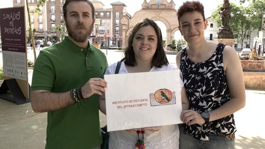 Borja Gálvez, Carmen Navas y Marina Barrientos.