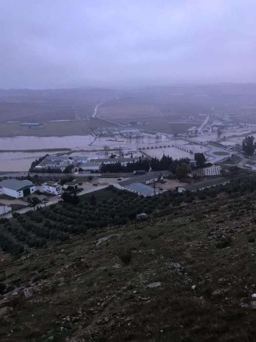 Inundaciones en la Comarca de Antequera.