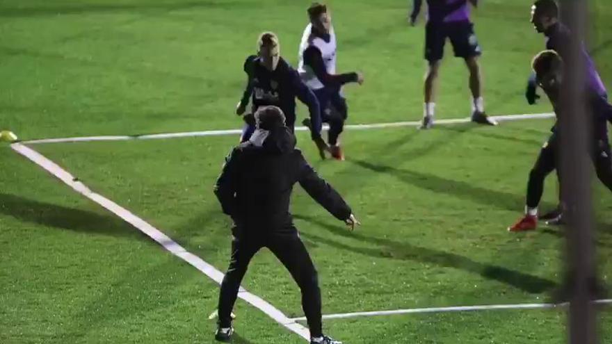 Marcelino empieza la semana del Eibar a puro grito