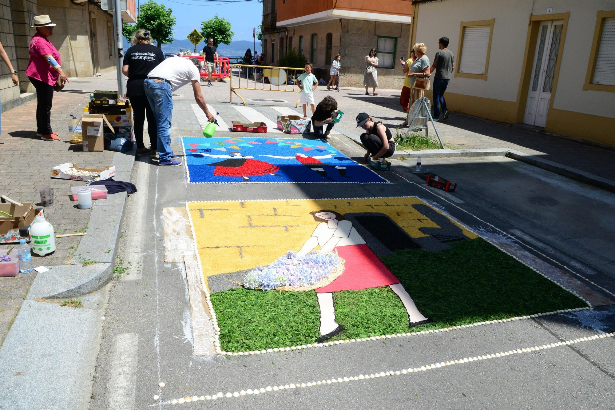 La fiesta de las alfombras florales del Corpus en Bueu (III)