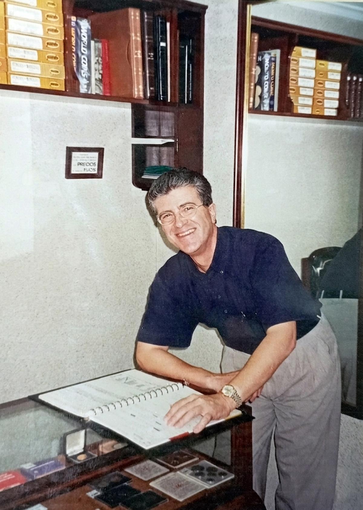El numismático malagueño Gonzalo González, en una foto de archivo.