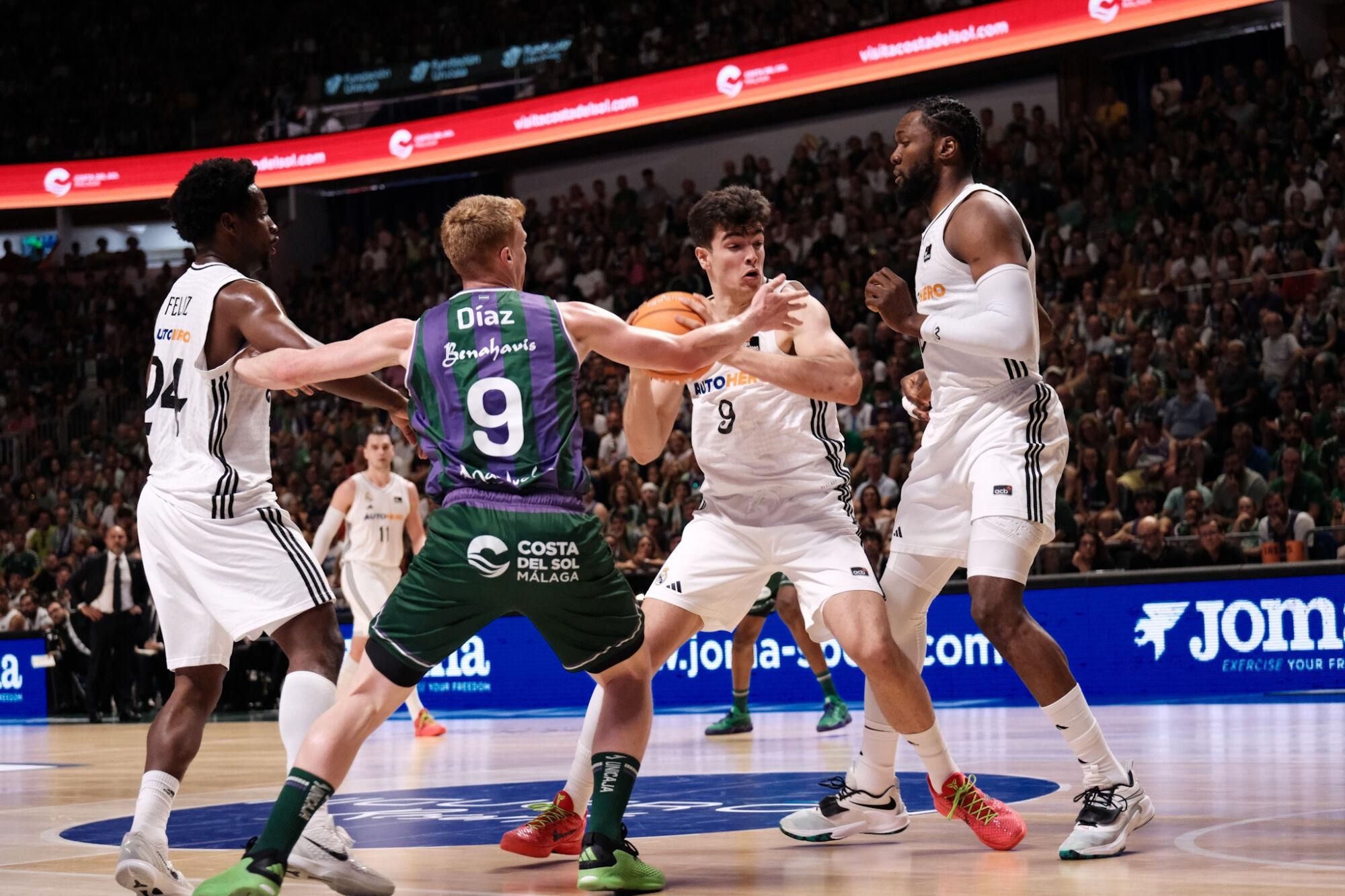 Tercer partido de semifinales de la ACB: Unicaja-Real Madrid