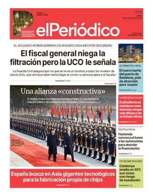 La portada de EL PERIÓDICO del 13 de noviembre de 2025
