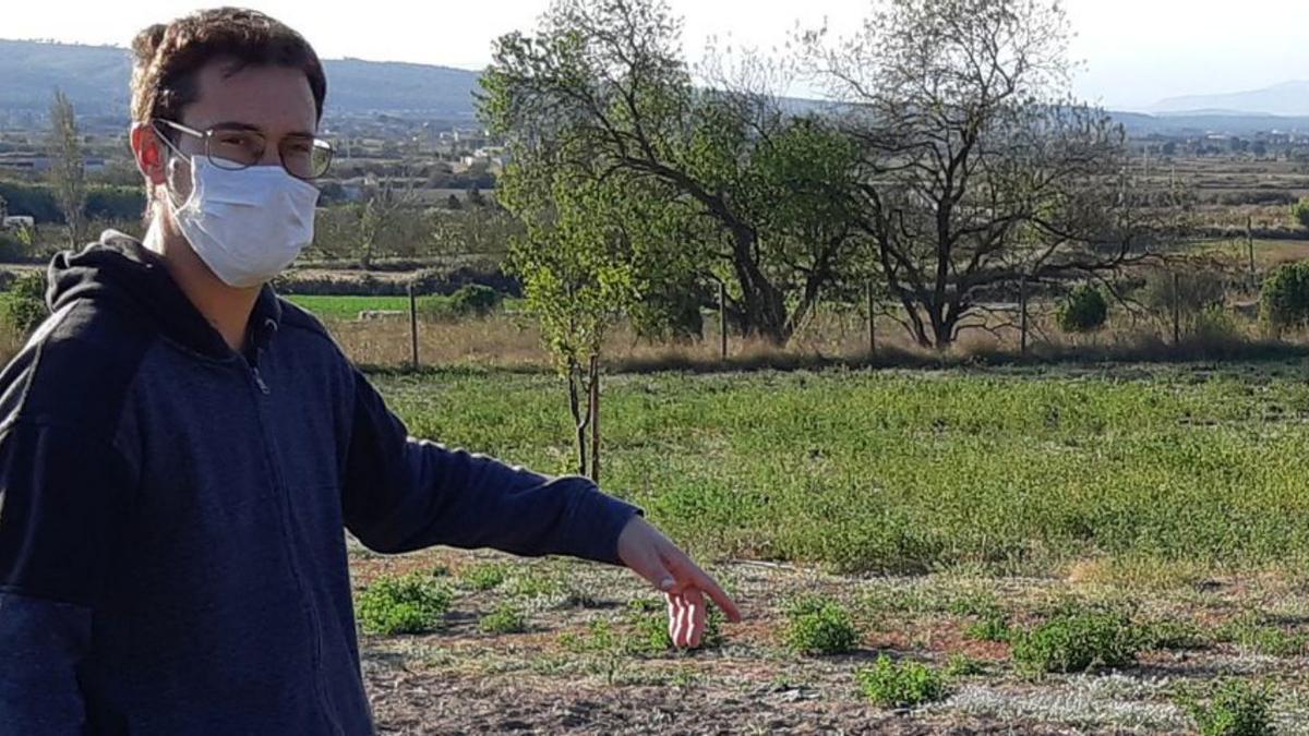 Guillem Castanyer, al Parc de les Olors de l’Escala