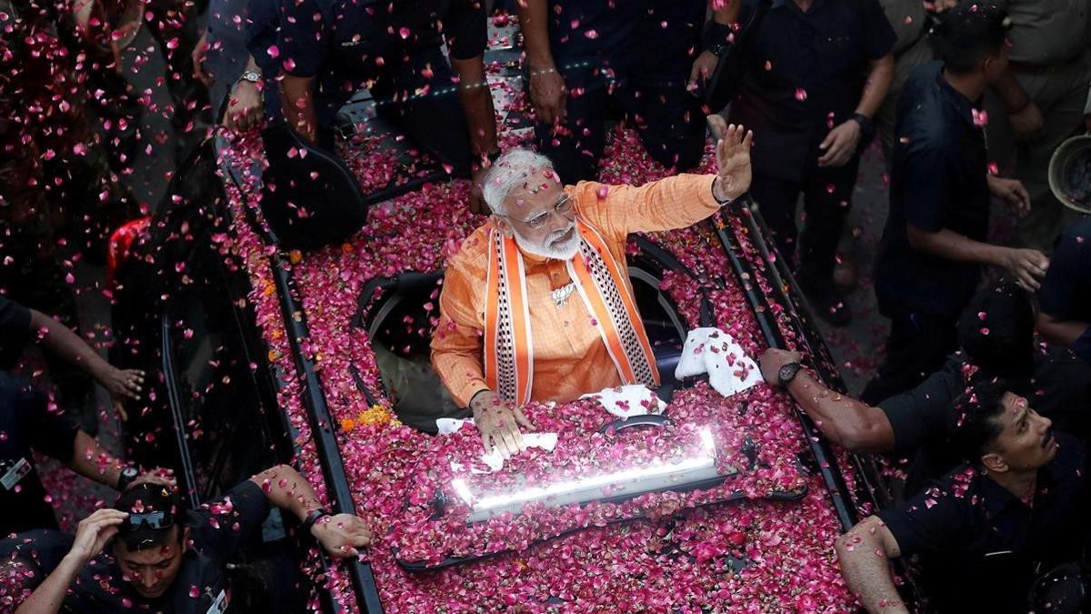 El primer ministro indio, Narendra Modi, durante un acto el pasado 25 de abril.