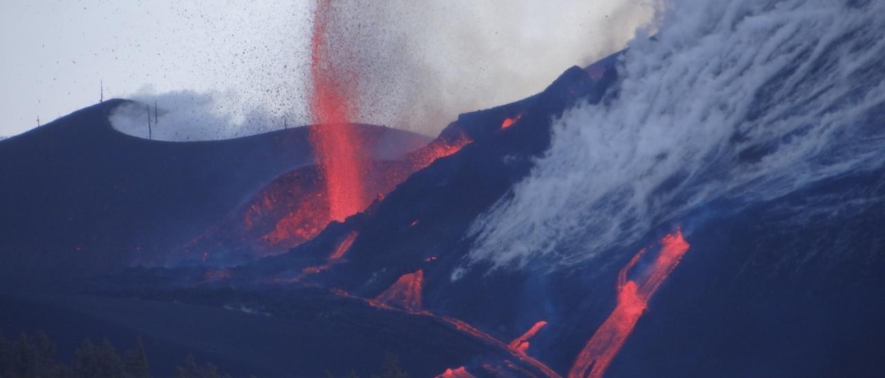 Nuevos centros de emisión del volcán de La Palma