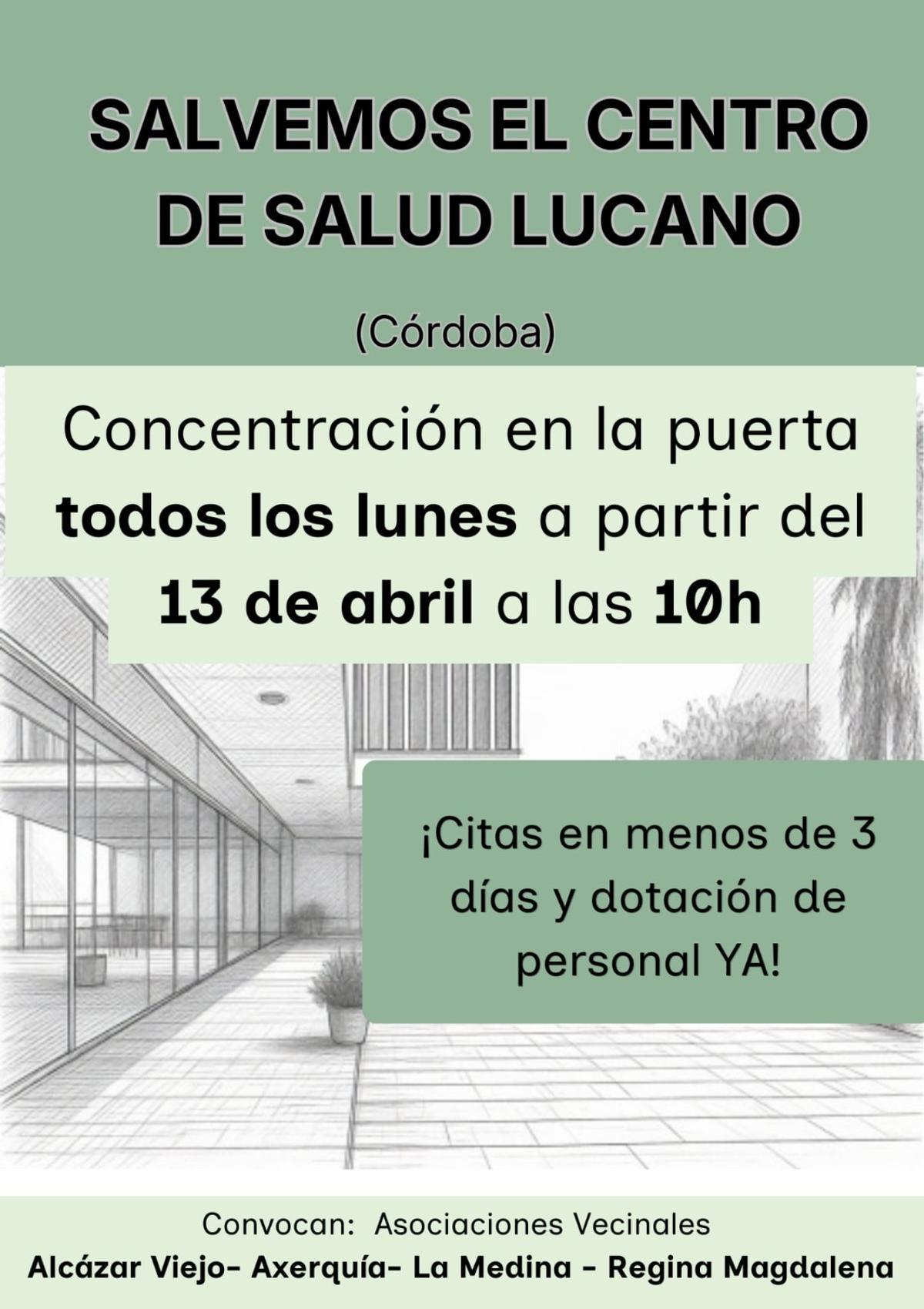 Cartel con la convocatoria de movilizaciones.