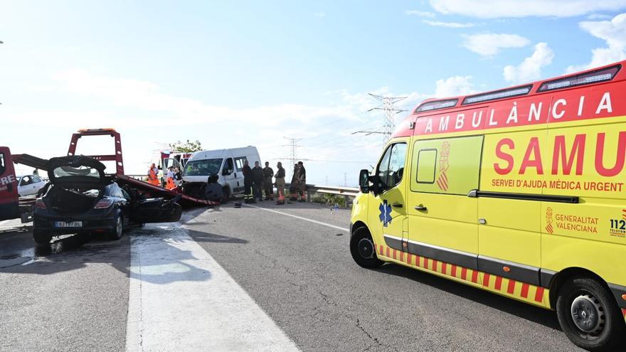 Imagen del accidente en Castelló