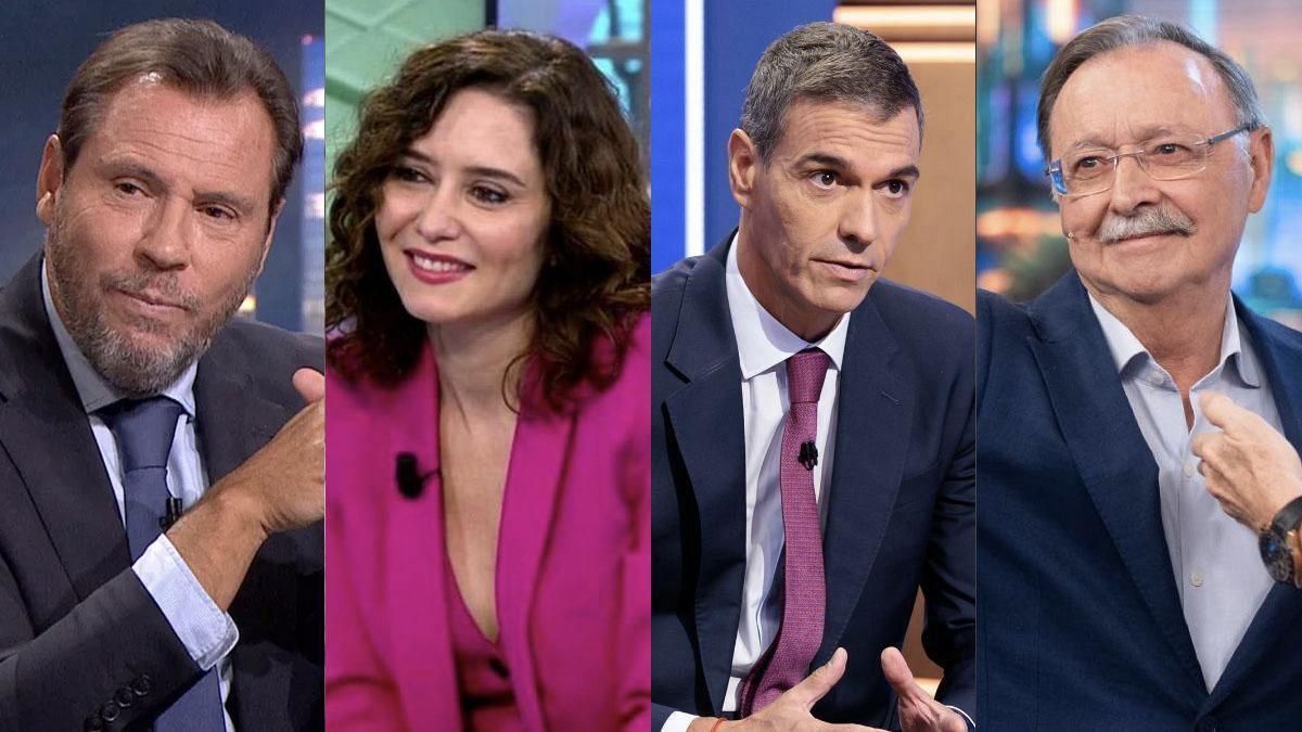 Más política que nunca en televisión: quién aparece más, quién llega a más público y qué cadena elige cada líder