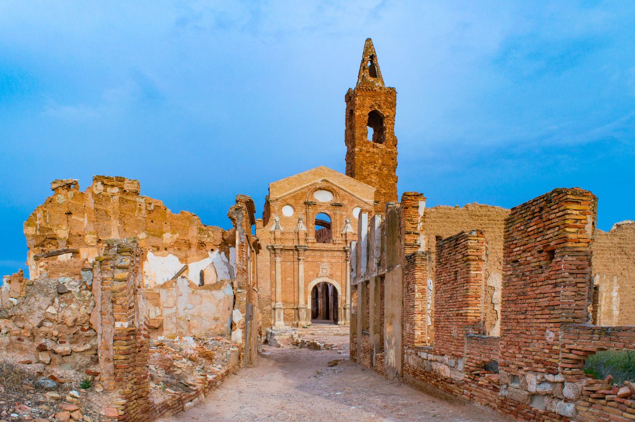 El pueblo de Belchite cuenta con una parte vieja llena de leyendas