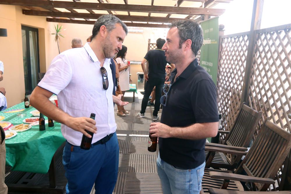 Personajes del mundo del deporte malagueño y representantes políticos, entre los invitados a nuestra terraza en la jornada del jueves.