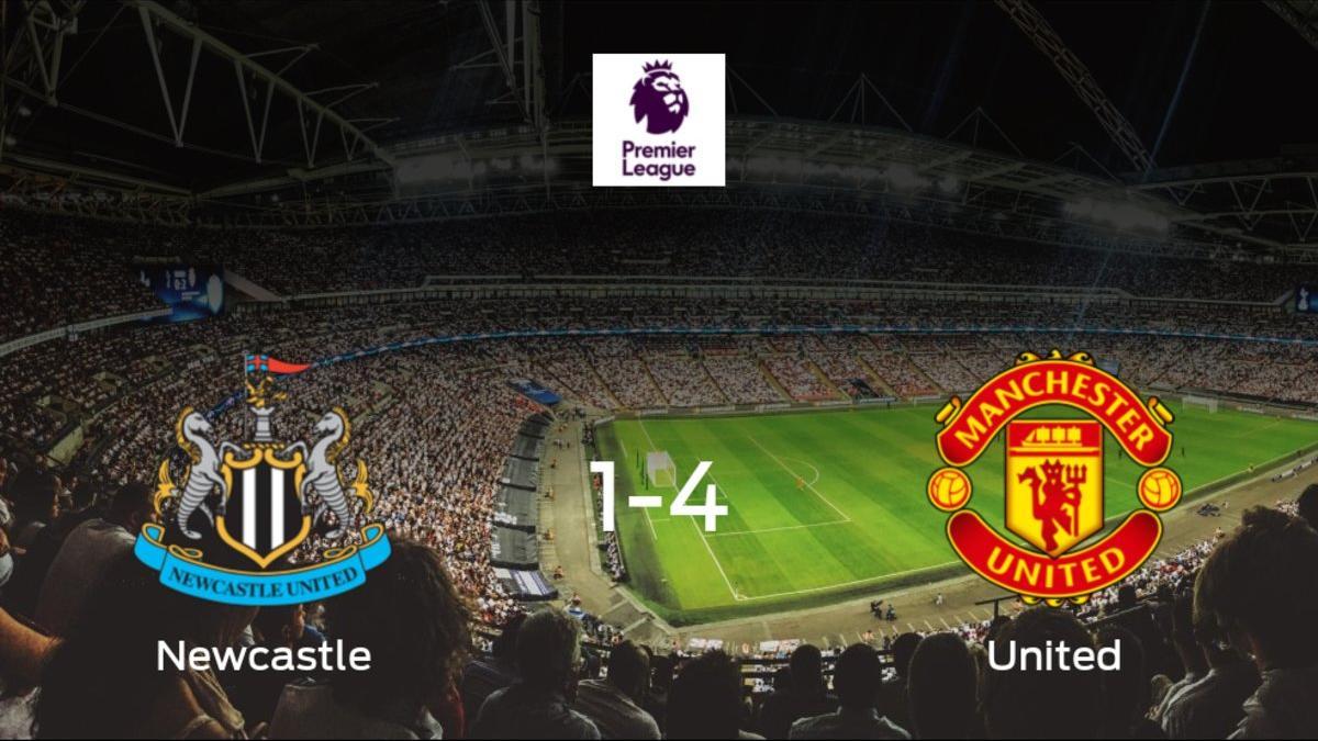 El Manchester United logra una goleada en el estadio del Newcastle United (1-4)