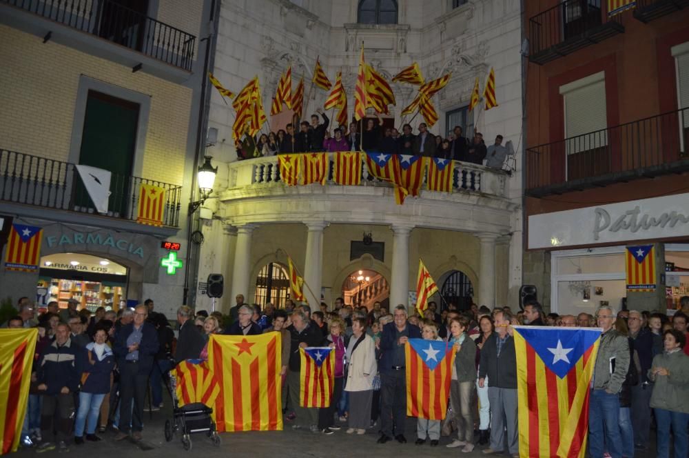 Acte de suport a l'alcaldessa de Berga, Montse Venturós