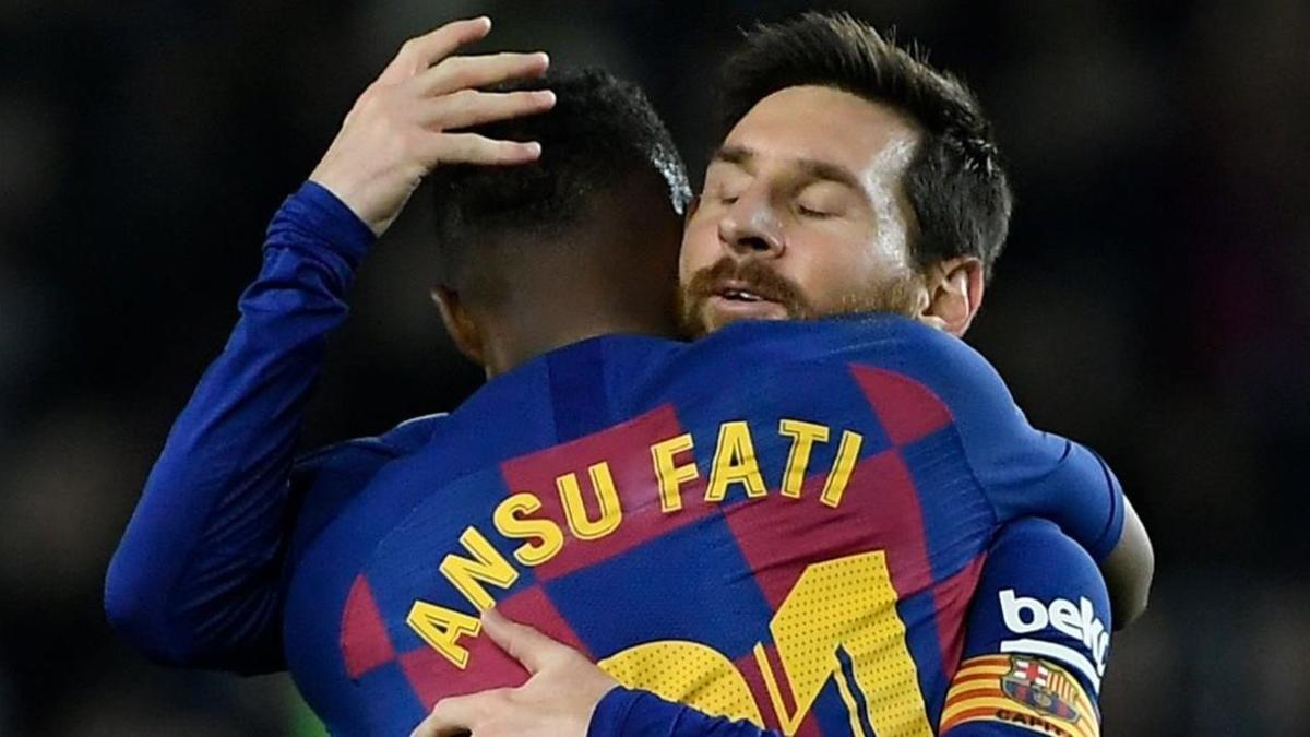 La conexión entre Messi y Ansu Fati ha dado alas al Barça.