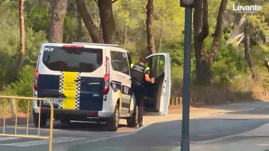 La Policía corta el acceso a la Devesa del Saler