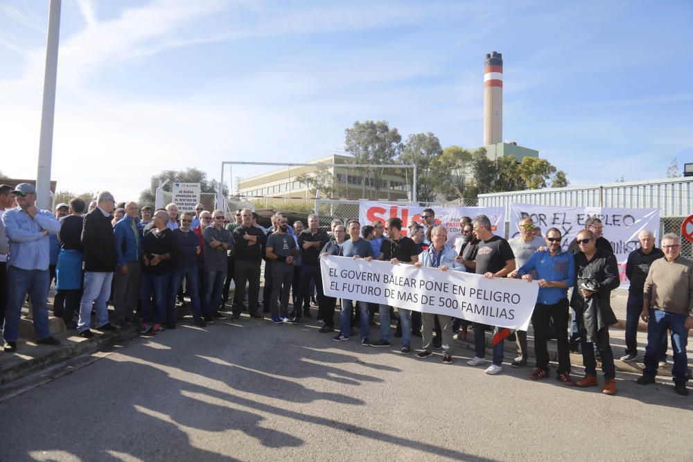 Protesta de la plantilla de Es Murterar