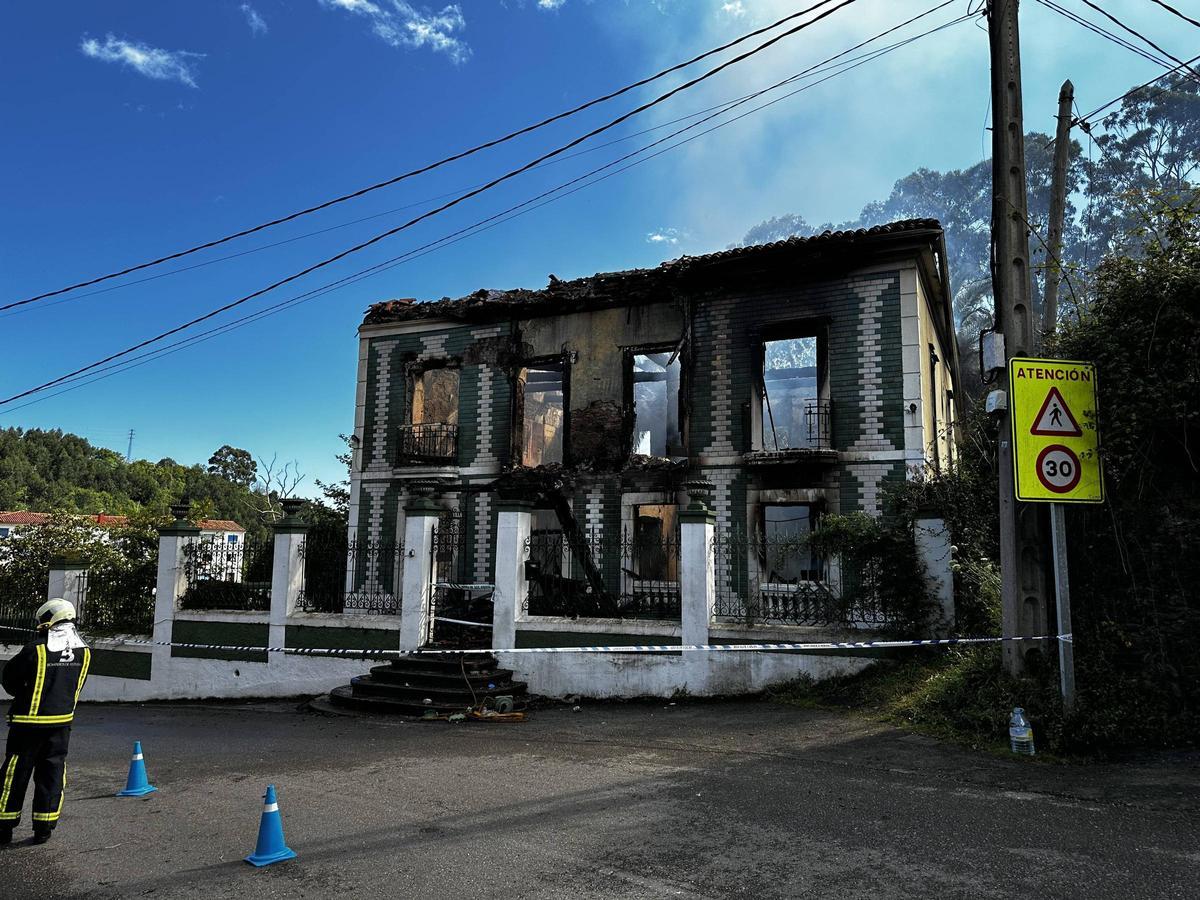 Estado en el que quedó la casa.