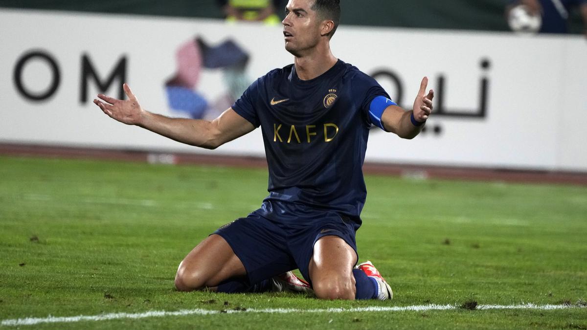 Cristiano Ronaldo, durante un partido con el Al Nassr