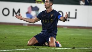 Cristiano Ronaldo, durante un partido con el Al Nassr