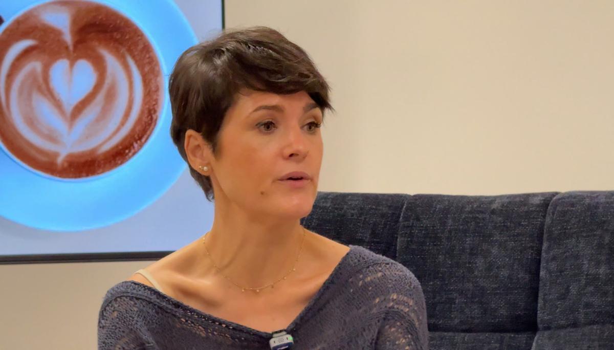 Raquel del Puerto, durante la entrevista.
