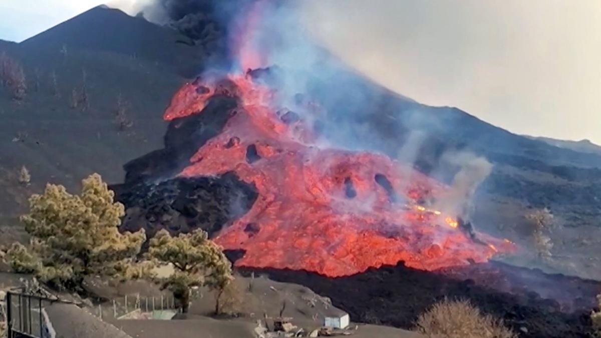 El volcán de la Palma