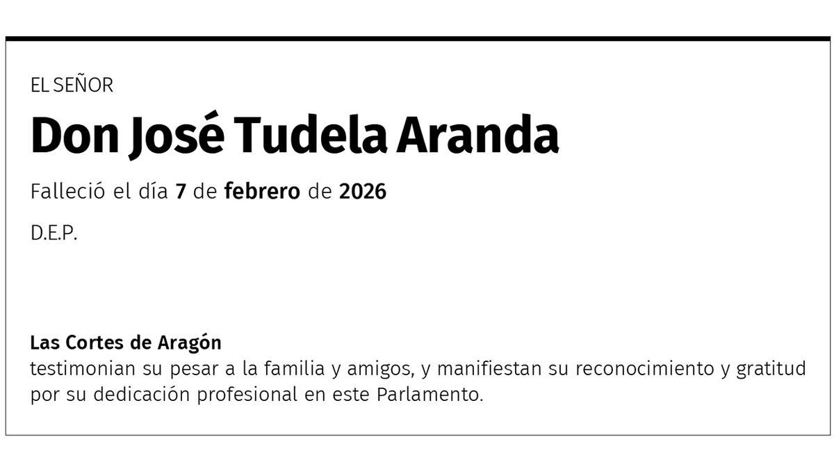 Don José Tudela Aranda