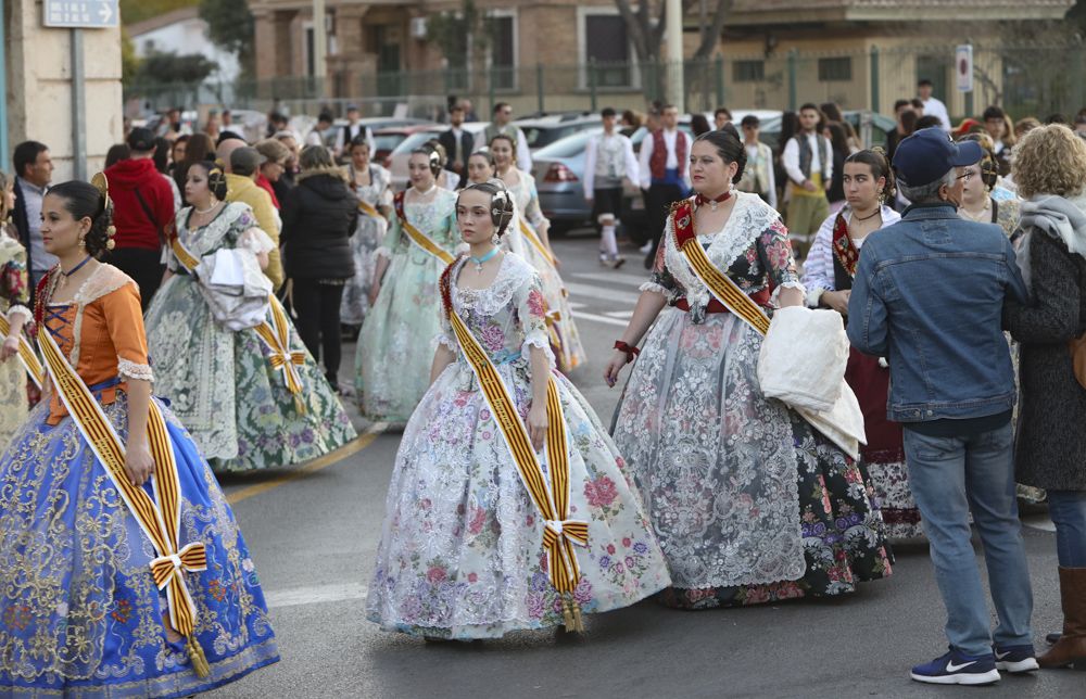 Visita de cortesía a las fallas del Port de Sagunt