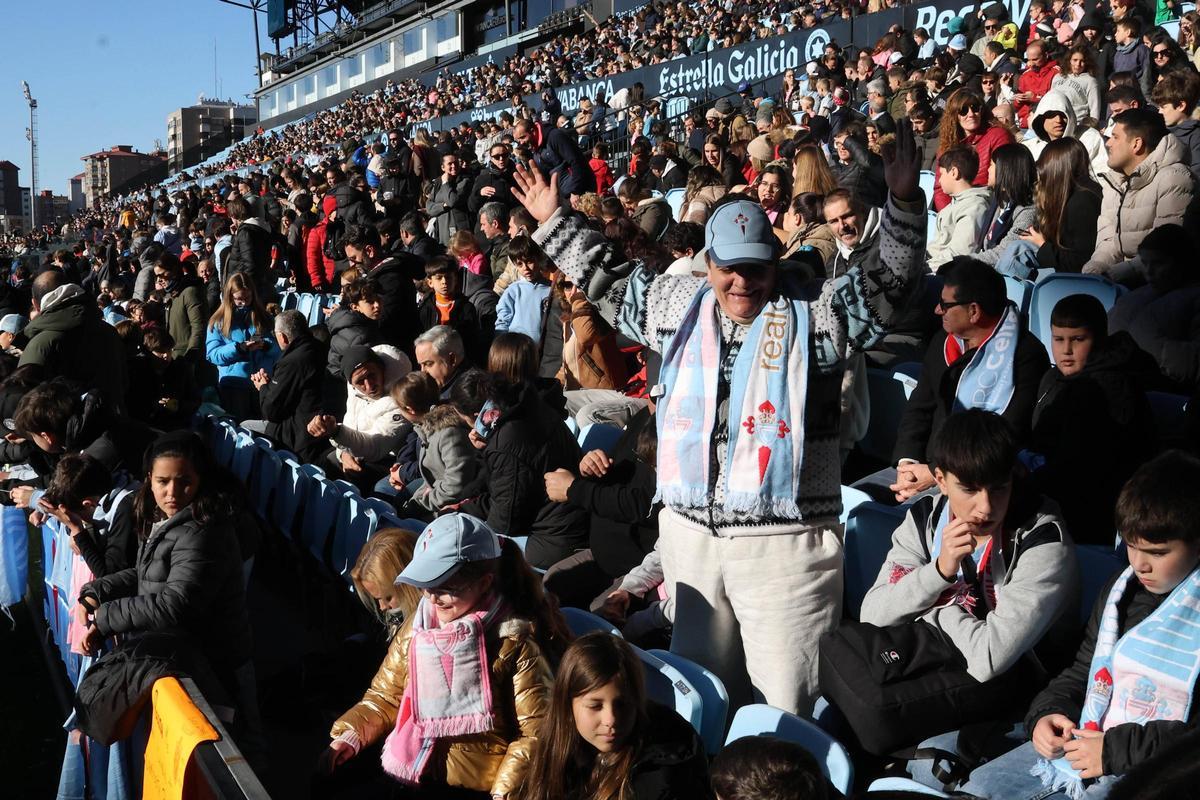 Un regalo de los 'Reyes Celestes': fiesta en el entreno a puertas abiertas en Balaídos