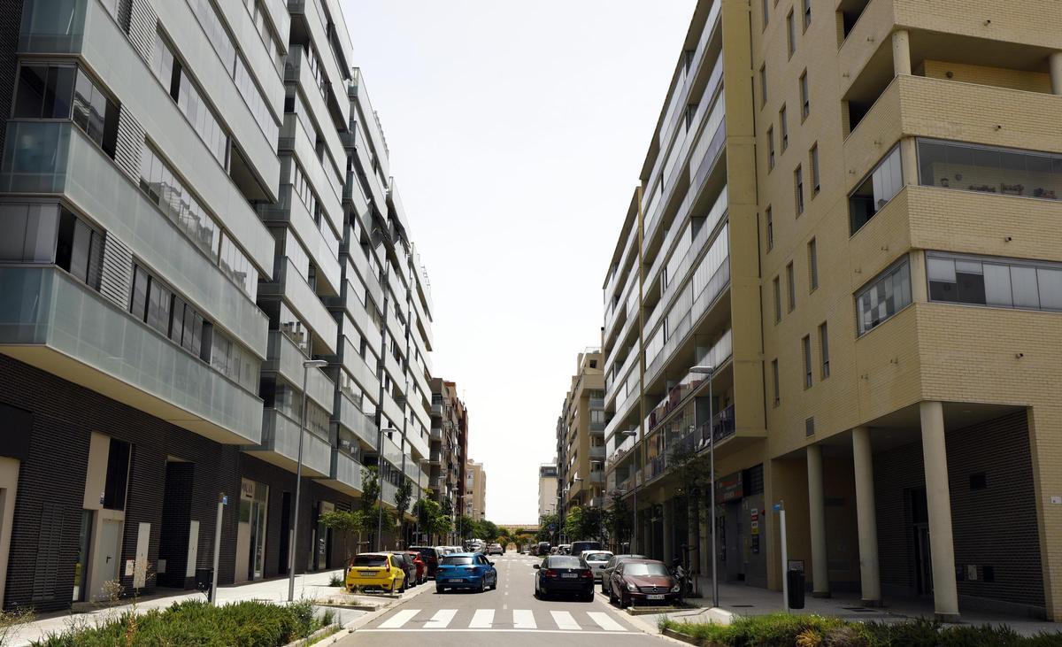 Una calle de Parque Venecia.