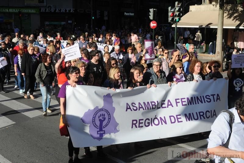 Manifestación contra la violencia patriarcal en Murcia