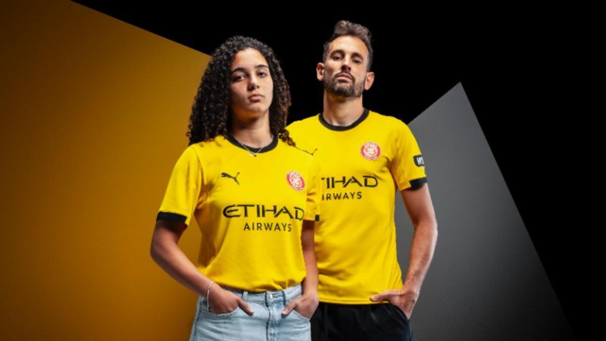 La segunda equipación del Girona FC