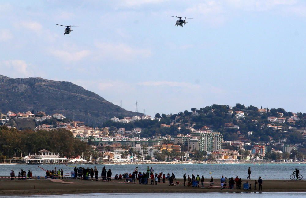 Exhibición de la Brigada Paracaidista en La Malagueta
