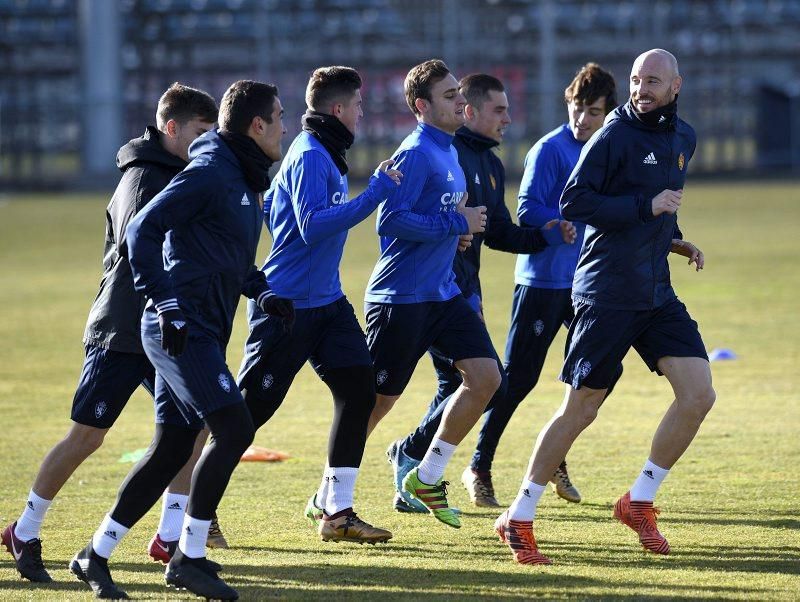 Sesión de entrenamiento del Real Zaragoza