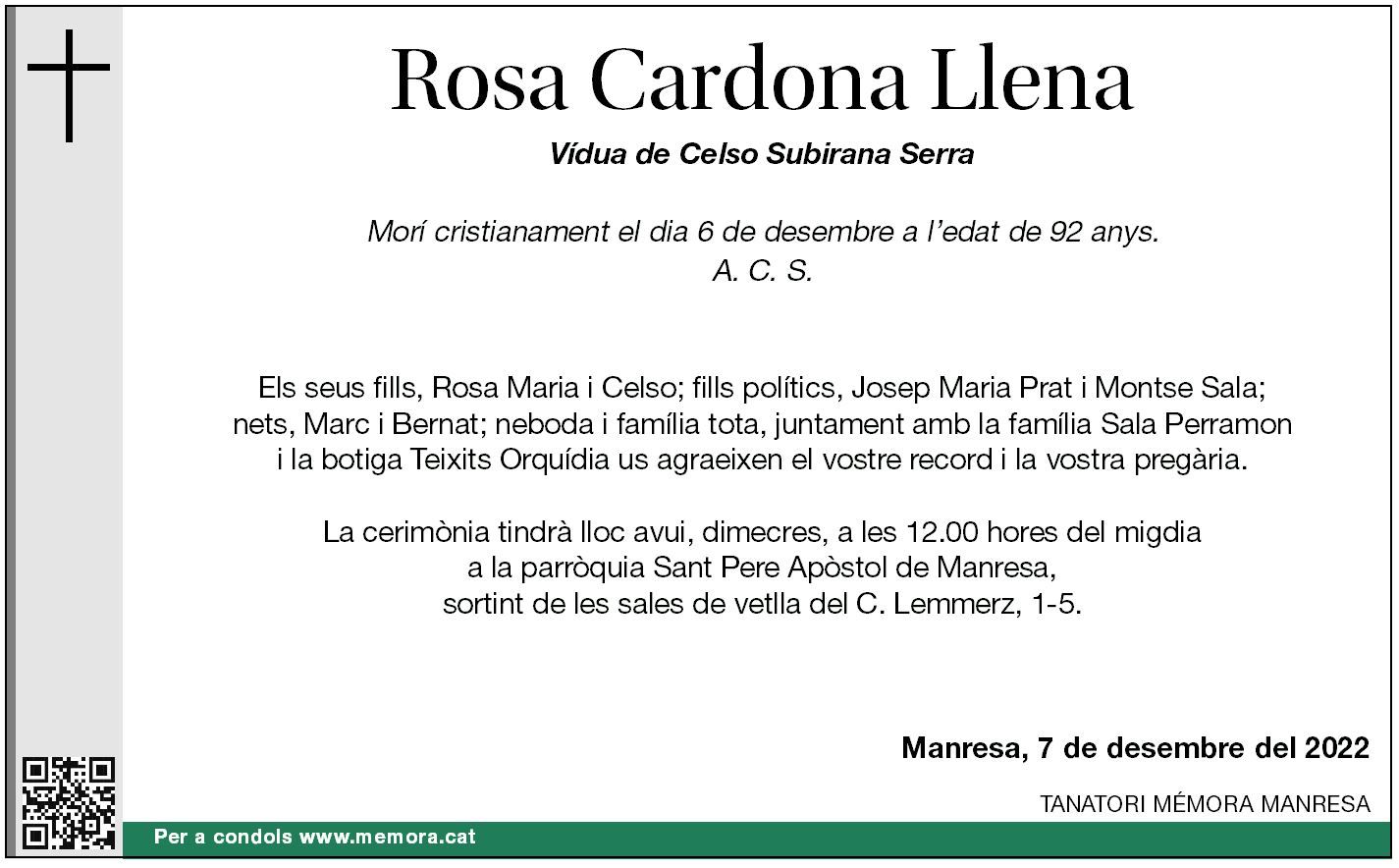 Rosa Cardona Llena