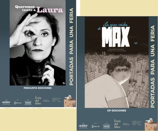La muestra se compone de 24 láminas de portadas literarias.