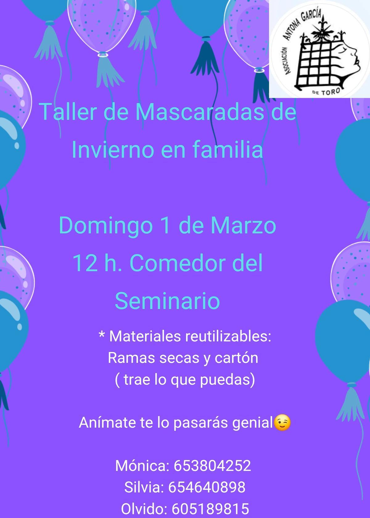 Cartel promocional de la actividad organizada por la asociación.