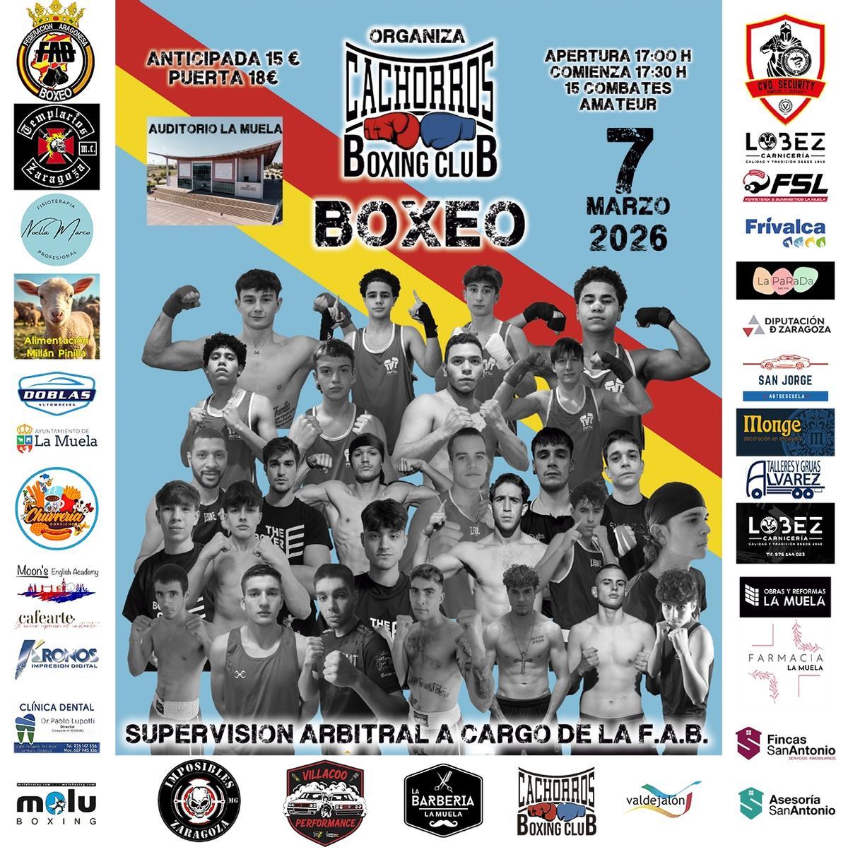 Cartel de la velada del 7 de marzo.