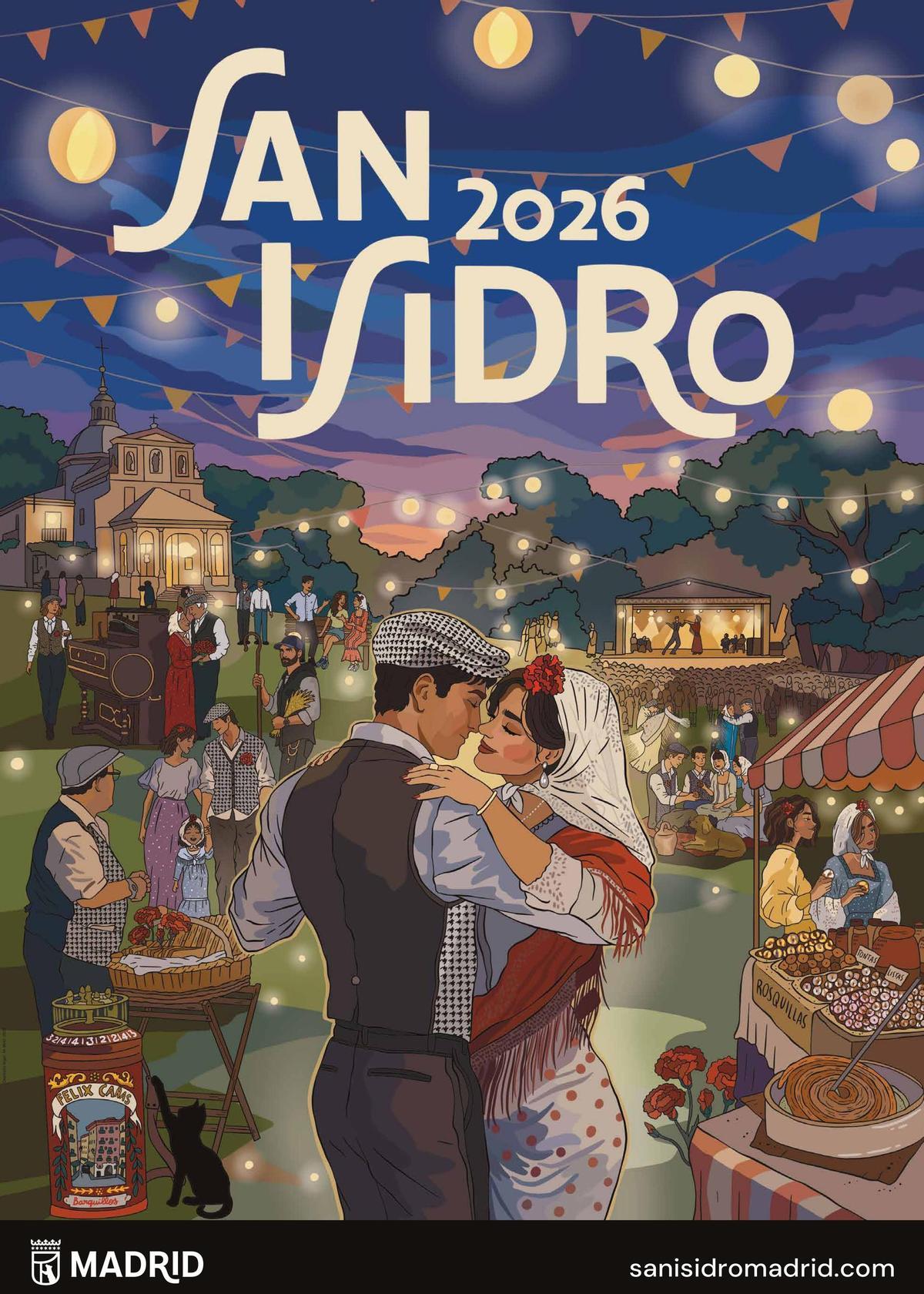 Cartel de San Isidro 2026 diseñado por Laura Floris.