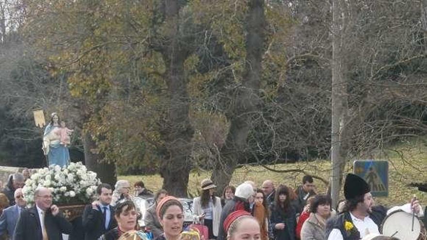 La procesión del año pasado en Bricia.