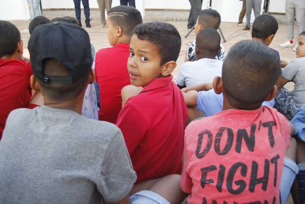 Bienvenida a los niños saharauis