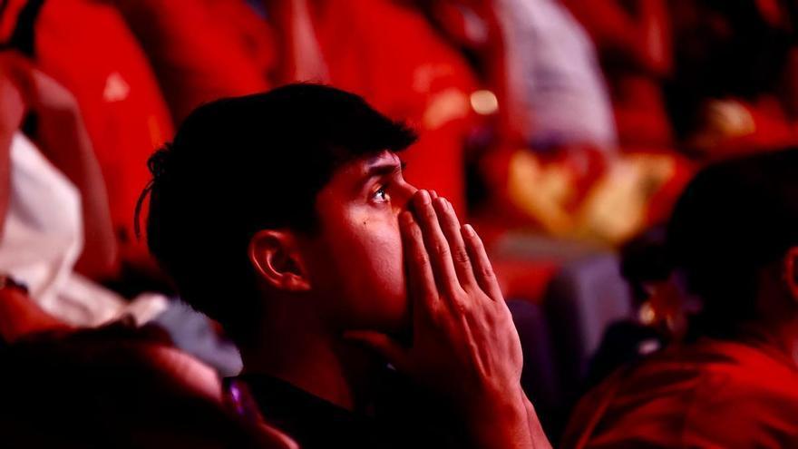 Así se ha vivido el Francia - España desde el Roig Arena