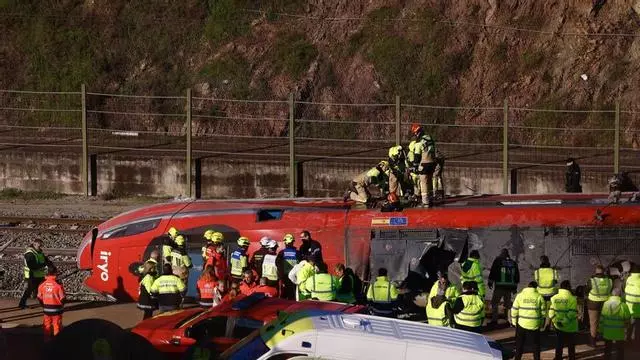Así trabaja la Guardia Civil en el lugar del accidente de trenes en Adamuz (Córdoba)