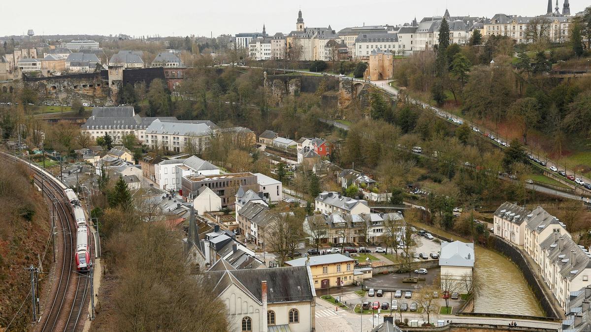 Panorámica aérea de Luxemburgo, un paraíso fiscal de hecho.