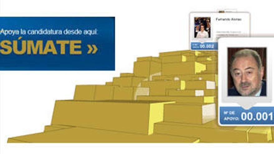 Imagen de la nueva web de la candidatura de Oviedo.