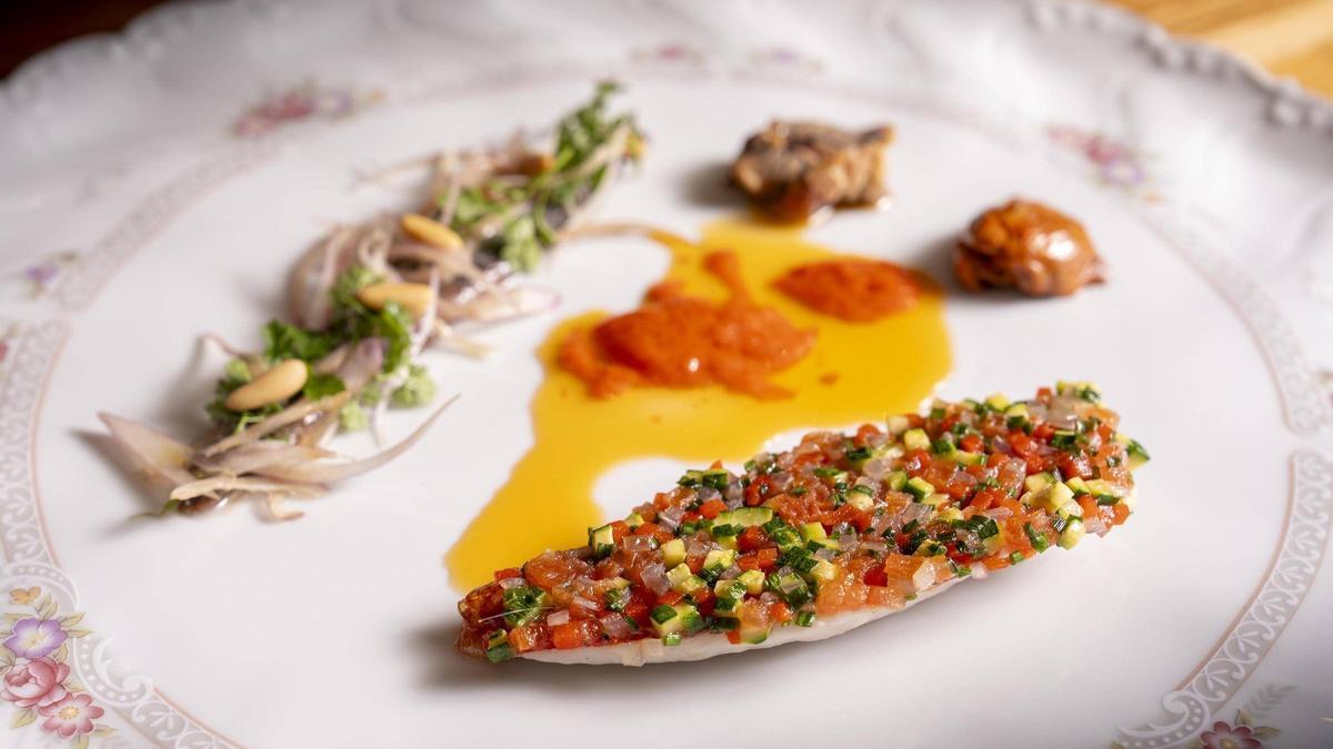 La versión renovado de los salmonetes Gaudí, de El Bulli.