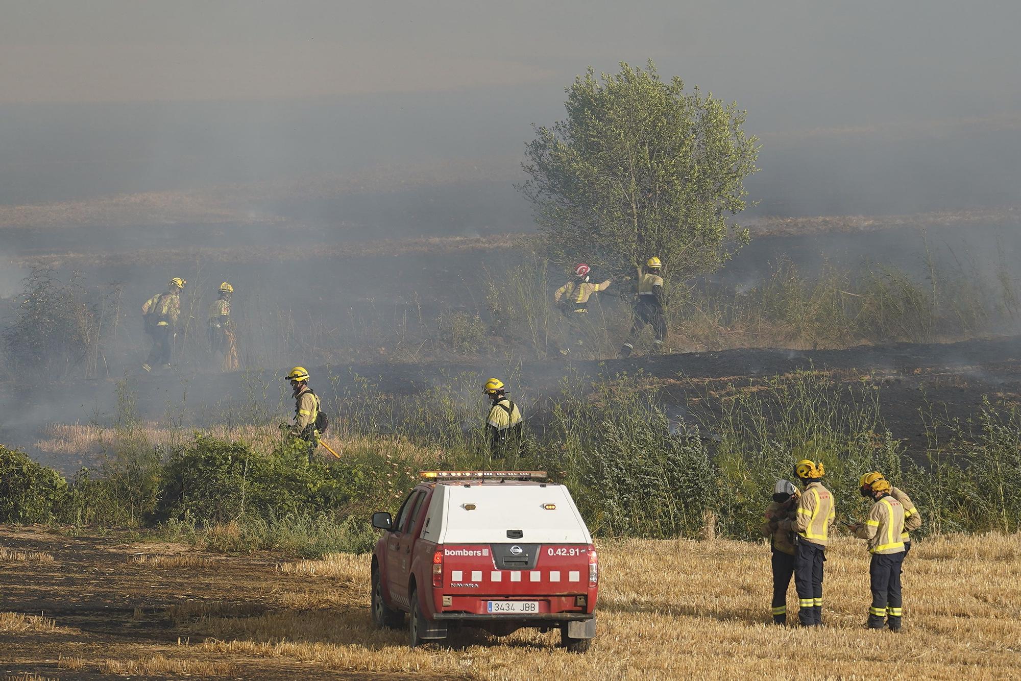 Les imatges de l'incendi de Ventalló i Vilopriu