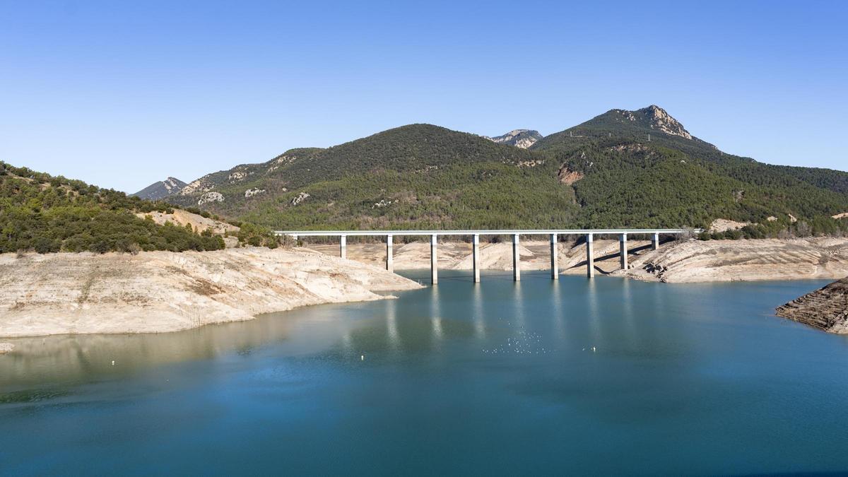 El pantano de la Baells, en Barcelona
